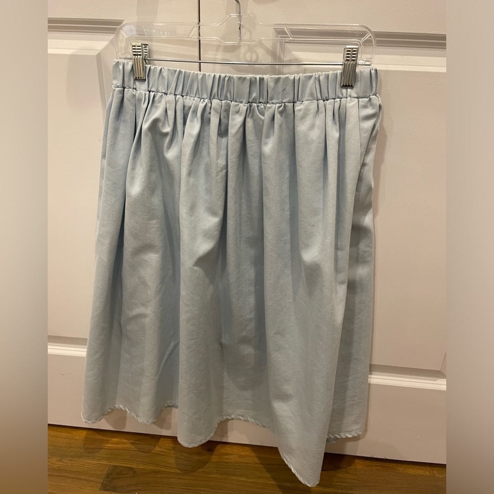 Light blue skirt